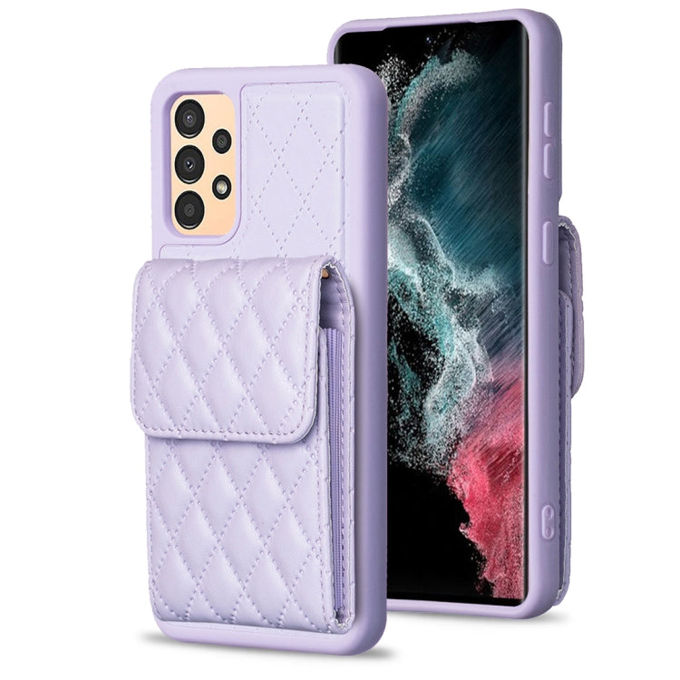 Custodia per telefono in pelle rombica a portafoglio verticale, For Samsung Galaxy A12, For Samsung Galaxy A13 4G, For Samsung Galaxy A34 5G, For Samsung Galaxy A52 4G / 5G