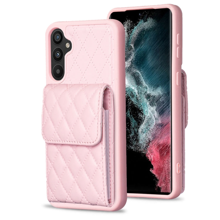 Custodia per telefono in pelle rombica a portafoglio verticale, For Samsung Galaxy A12, For Samsung Galaxy A13 4G, For Samsung Galaxy A34 5G, For Samsung Galaxy A52 4G / 5G