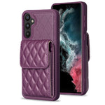 Custodia per telefono in pelle rombica a portafoglio verticale, For Samsung Galaxy A12, For Samsung Galaxy A13 4G, For Samsung Galaxy A34 5G, For Samsung Galaxy A52 4G / 5G