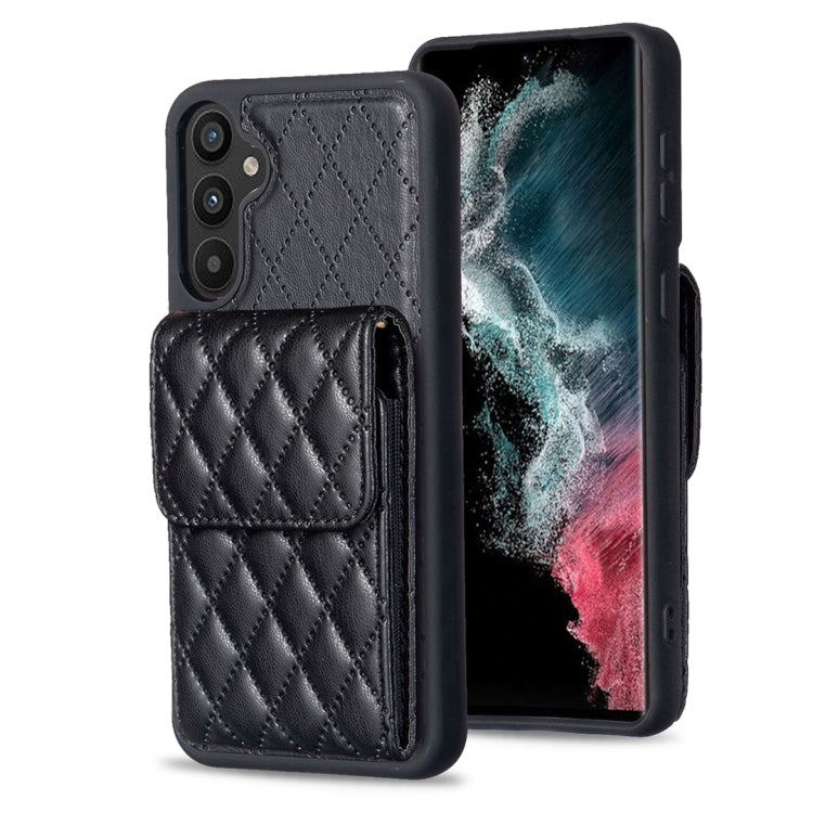 Custodia per telefono in pelle rombica a portafoglio verticale, For Samsung Galaxy A12, For Samsung Galaxy A13 4G, For Samsung Galaxy A34 5G, For Samsung Galaxy A52 4G / 5G