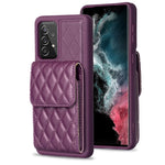 Custodia per telefono in pelle rombica a portafoglio verticale, For Samsung Galaxy A12, For Samsung Galaxy A13 4G, For Samsung Galaxy A34 5G, For Samsung Galaxy A52 4G / 5G
