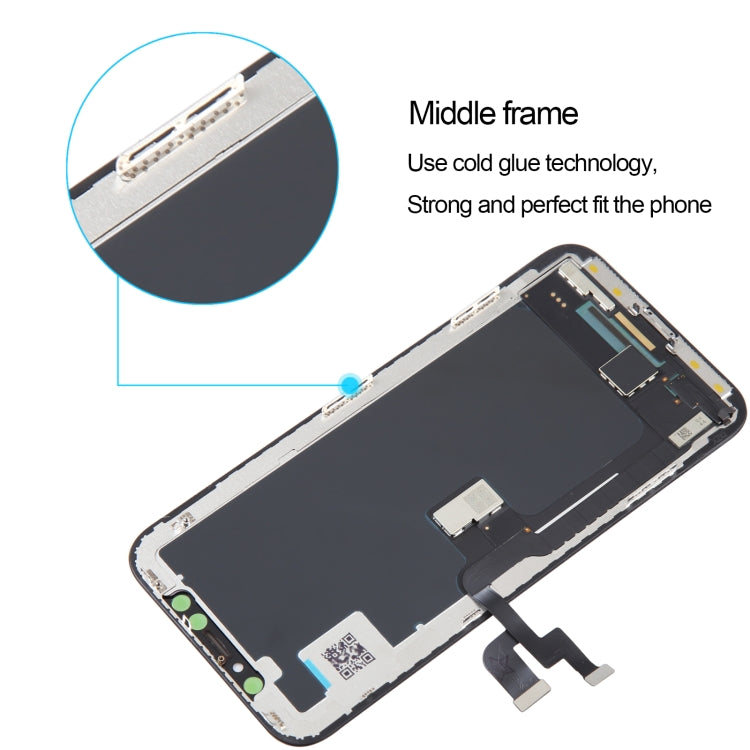 Schermo LCD OLED rigido ALG per assemblaggio completo di digitalizzatore, For iPhone  X(ALG Hard OLED), For iPhone  XS(ALG Hard OLED), For iPhone XS Max(ALG Hard OLED), For iPhone 11 Pro(ALG Hard OLED), For iPhone 11 Pro Max(ALG Hard OLED)