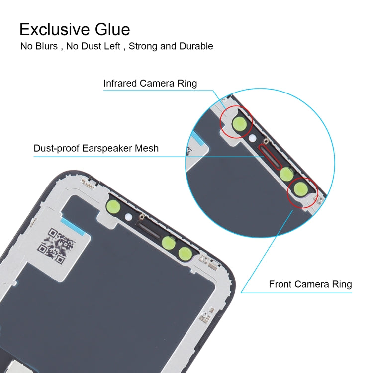 Schermo LCD OLED rigido ALG per assemblaggio completo di digitalizzatore, For iPhone  X(ALG Hard OLED), For iPhone  XS(ALG Hard OLED), For iPhone XS Max(ALG Hard OLED), For iPhone 11 Pro(ALG Hard OLED), For iPhone 11 Pro Max(ALG Hard OLED)