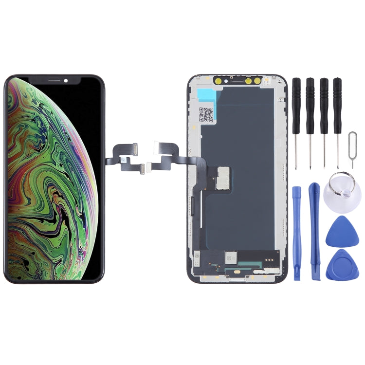 Schermo LCD OLED rigido ALG per assemblaggio completo di digitalizzatore, For iPhone  X(ALG Hard OLED), For iPhone  XS(ALG Hard OLED), For iPhone XS Max(ALG Hard OLED), For iPhone 11 Pro(ALG Hard OLED), For iPhone 11 Pro Max(ALG Hard OLED)