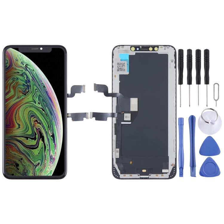 Schermo LCD OLED rigido ALG per assemblaggio completo di digitalizzatore, For iPhone  X(ALG Hard OLED), For iPhone  XS(ALG Hard OLED), For iPhone XS Max(ALG Hard OLED), For iPhone 11 Pro(ALG Hard OLED), For iPhone 11 Pro Max(ALG Hard OLED)