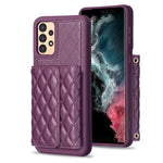 Custodia per telefono in pelle rombica a portafoglio orizzontale, For Samsung Galaxy A54 5G, For Samsung Galaxy A13 4G