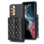 Custodia per telefono in pelle rombica a portafoglio orizzontale, For Samsung Galaxy A54 5G, For Samsung Galaxy A13 4G