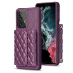 Custodia per telefono in pelle rombica a portafoglio orizzontale, For Samsung Galaxy A54 5G, For Samsung Galaxy A13 4G