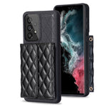 Custodia per telefono in pelle rombica a portafoglio orizzontale, For Samsung Galaxy A54 5G, For Samsung Galaxy A13 4G