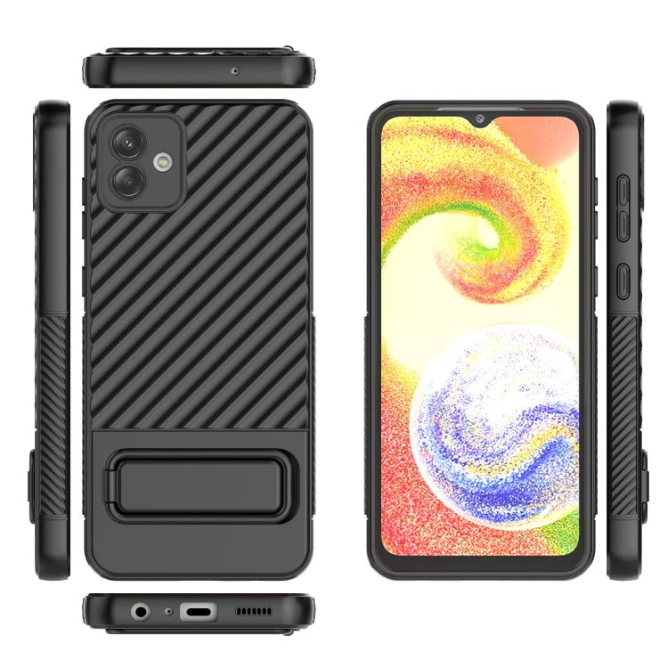 Custodia per cellulare in TPU a trama ondulata con pellicola per lenti, For Samsung Galaxy A04 4G, For Samsung Galaxy A04e 4G, For OnePlus Nord CE 3
