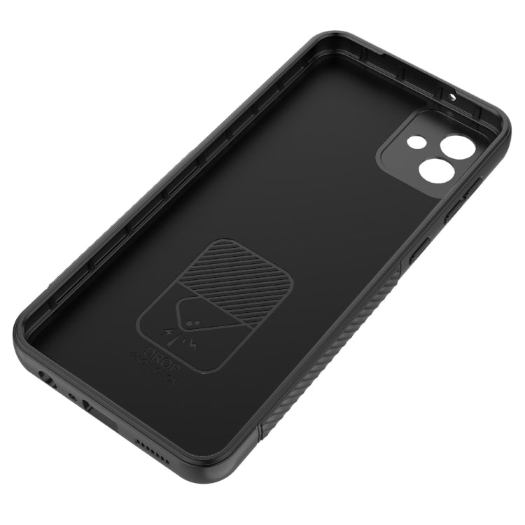 Custodia per cellulare in TPU a trama ondulata con pellicola per lenti, For Samsung Galaxy A04 4G, For Samsung Galaxy A04e 4G, For OnePlus Nord CE 3