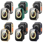 Custodia protettiva per orologio integrata con pellicola temperata + PC, For Apple Watch Series SE 2 / 6 / SE / 5 / 4 40mm, For Apple Watch Series 9 / 8 / 7 41mm, For Apple Watch Series SE 2 / 6 / SE / 5 / 4 44mm, For Apple Watch Series 9 / 8 / 7 45mm