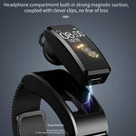 Braccialetto intelligente per auricolare Bluetooth B7, supporto monitoraggio del sonno / monitoraggio dell'ossigeno nel sangue / monitoraggio della frequenza cardiaca