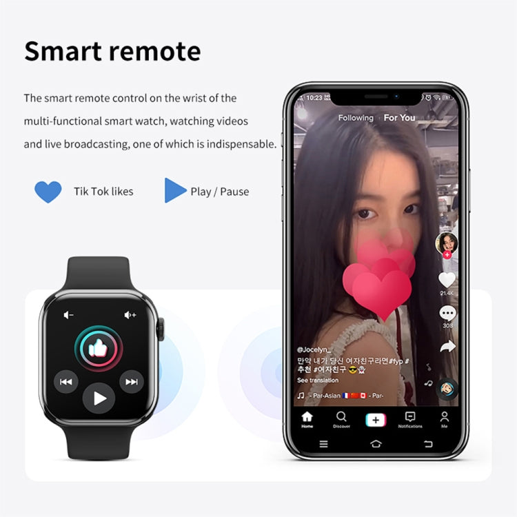 IW9 Smart Watch con schermo quadrato da 2,05 pollici supporta chiamate Bluetooth/monitoraggio dell'ossigeno nel sangue
