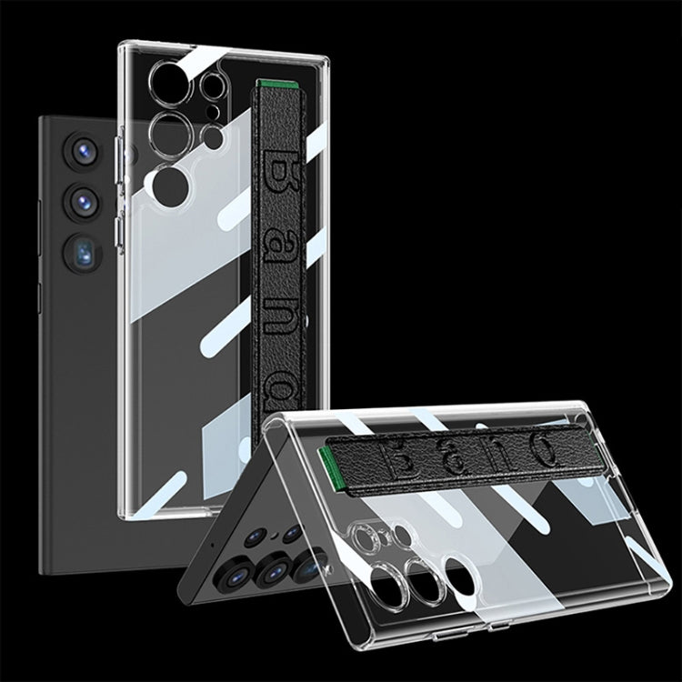 Custodia per telefono antiurto trasparente GKK TPU + PC + cinturino da polso, For Samsung Galaxy S23 Ultra