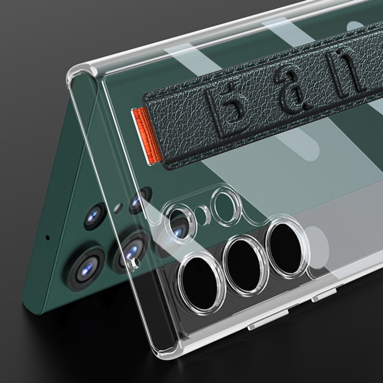 Custodia per telefono antiurto trasparente GKK TPU + PC + cinturino da polso, For Samsung Galaxy S23 Ultra