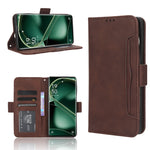 Custodia per telefono in pelle con slot per schede di consistenza al polpaccio, For OPPO Find X6, For Realme V30 / V30t 5G, For Orbic Q10 4G, For Tecno Spark 10 4G