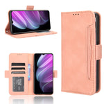 Custodia per telefono in pelle con slot per schede di consistenza al polpaccio, For OPPO Find X6, For Realme V30 / V30t 5G, For Orbic Q10 4G, For Tecno Spark 10 4G