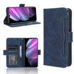 Custodia per telefono in pelle con slot per schede di consistenza al polpaccio, For OPPO Find X6, For Realme V30 / V30t 5G, For Orbic Q10 4G, For Tecno Spark 10 4G