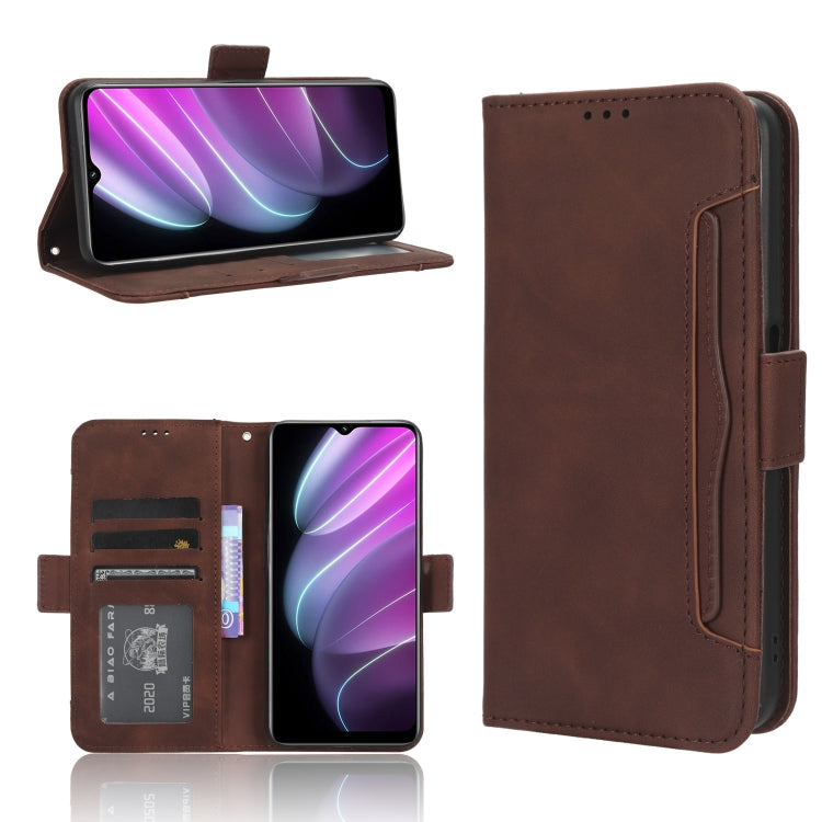 Custodia per telefono in pelle con slot per schede di consistenza al polpaccio, For OPPO Find X6, For Realme V30 / V30t 5G, For Orbic Q10 4G, For Tecno Spark 10 4G