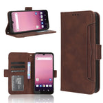 Custodia per telefono in pelle con slot per schede di consistenza al polpaccio, For OPPO Find X6, For Realme V30 / V30t 5G, For Orbic Q10 4G, For Tecno Spark 10 4G