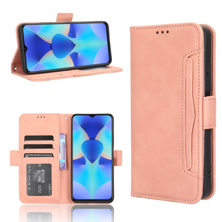Custodia per telefono in pelle con slot per schede di consistenza al polpaccio, For OPPO Find X6, For Realme V30 / V30t 5G, For Orbic Q10 4G, For Tecno Spark 10 4G