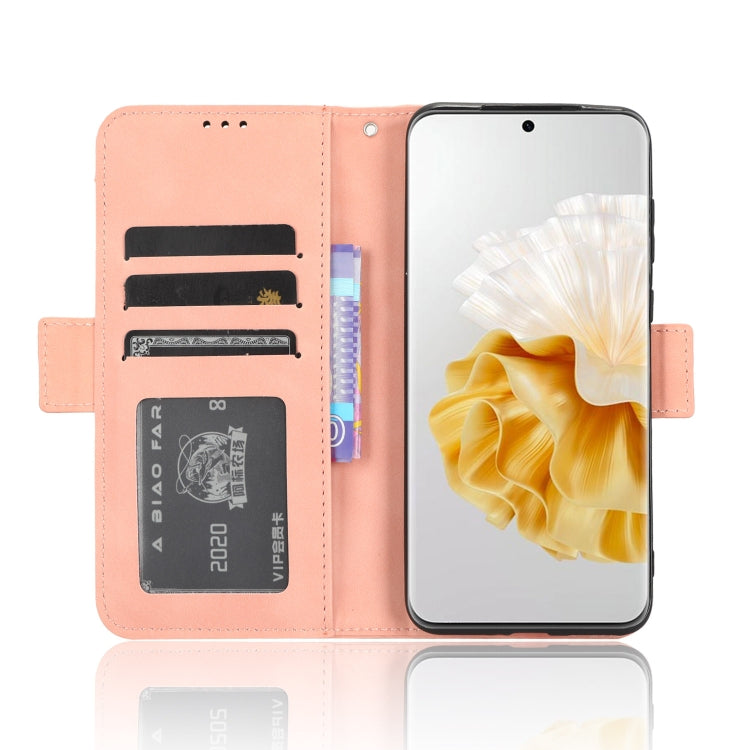 Custodia per telefono in pelle con slot per schede di consistenza al polpaccio, For Huawei P60 / P60 Pro, For Huawei Enjoy 60 4G, For Huawei Maimang 20, For Blackview A85