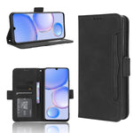 Custodia per telefono in pelle con slot per schede di consistenza al polpaccio, For Huawei P60 / P60 Pro, For Huawei Enjoy 60 4G, For Huawei Maimang 20, For Blackview A85