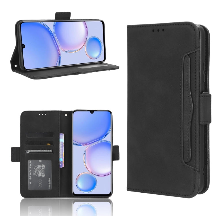 Custodia per telefono in pelle con slot per schede di consistenza al polpaccio, For Huawei P60 / P60 Pro, For Huawei Enjoy 60 4G, For Huawei Maimang 20, For Blackview A85