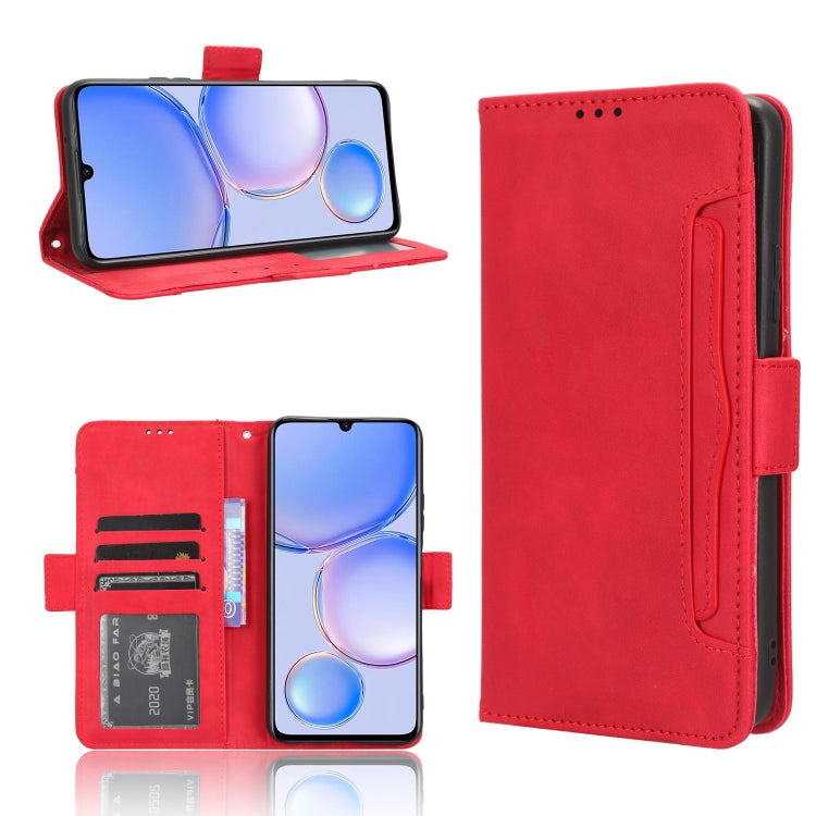 Custodia per telefono in pelle con slot per schede di consistenza al polpaccio, For Huawei P60 / P60 Pro, For Huawei Enjoy 60 4G, For Huawei Maimang 20, For Blackview A85