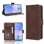 Custodia per telefono in pelle con slot per schede di consistenza al polpaccio, For Huawei P60 / P60 Pro, For Huawei Enjoy 60 4G, For Huawei Maimang 20, For Blackview A85