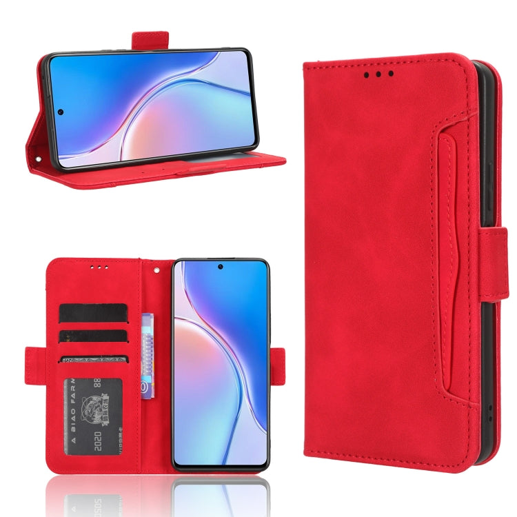Custodia per telefono in pelle con slot per schede di consistenza al polpaccio, For Huawei P60 / P60 Pro, For Huawei Enjoy 60 4G, For Huawei Maimang 20, For Blackview A85