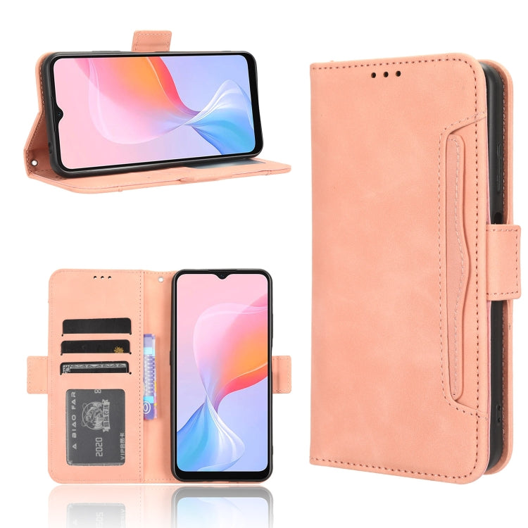 Custodia per telefono in pelle con slot per schede di consistenza al polpaccio, For Huawei P60 / P60 Pro, For Huawei Enjoy 60 4G, For Huawei Maimang 20, For Blackview A85