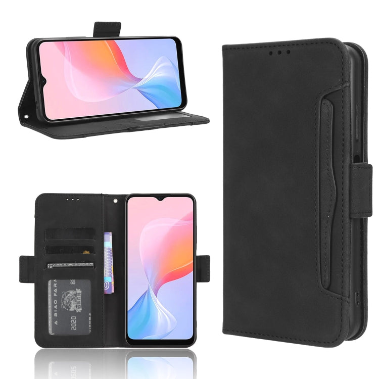 Custodia per telefono in pelle con slot per schede di consistenza al polpaccio, For Huawei P60 / P60 Pro, For Huawei Enjoy 60 4G, For Huawei Maimang 20, For Blackview A85