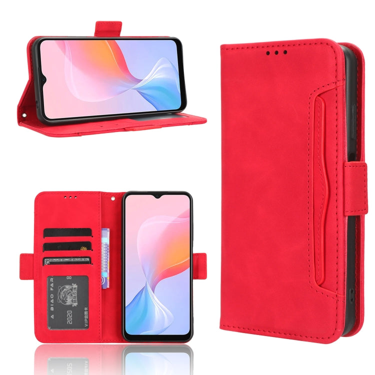 Custodia per telefono in pelle con slot per schede di consistenza al polpaccio, For Huawei P60 / P60 Pro, For Huawei Enjoy 60 4G, For Huawei Maimang 20, For Blackview A85