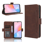 Custodia per telefono in pelle con slot per schede di consistenza al polpaccio, For Huawei P60 / P60 Pro, For Huawei Enjoy 60 4G, For Huawei Maimang 20, For Blackview A85
