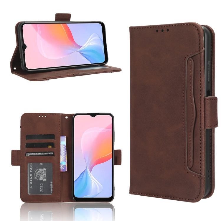 Custodia per telefono in pelle con slot per schede di consistenza al polpaccio, For Huawei P60 / P60 Pro, For Huawei Enjoy 60 4G, For Huawei Maimang 20, For Blackview A85