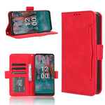 Custodia per telefono in pelle con slot per schede di consistenza al polpaccio, For Nokia C22, For Nokia C32 4G, For Nokia C12, For Nokia G22 4G