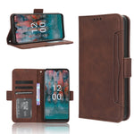 Custodia per telefono in pelle con slot per schede di consistenza al polpaccio, For Nokia C22, For Nokia C32 4G, For Nokia C12, For Nokia G22 4G