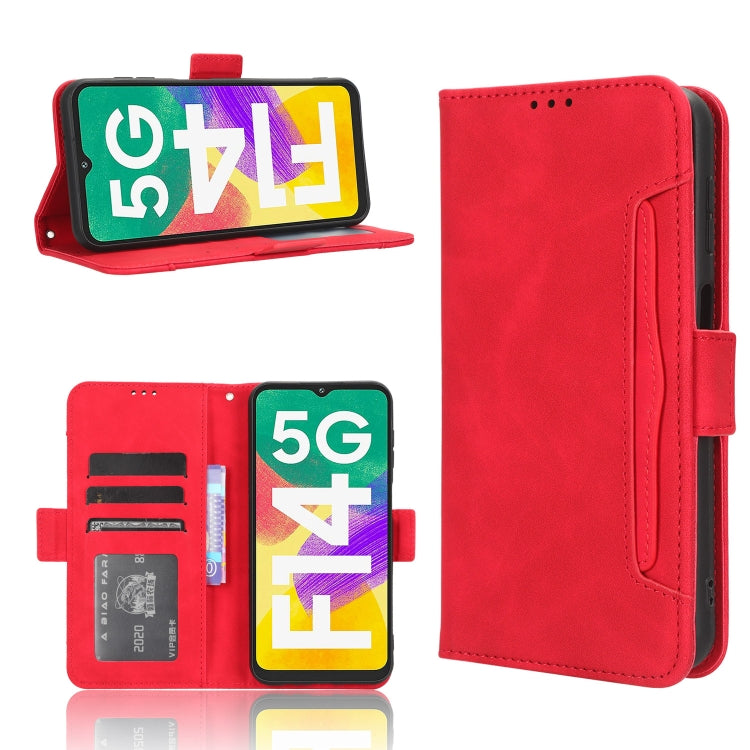 Custodia per telefono in pelle con slot per schede di consistenza al polpaccio, For Honor 70 Lite / X6 4G, For Samsung Galaxy F14 Global, For Samsung Galaxy M14 5G, For Xiaomi 13 Ultra