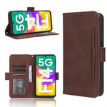 Custodia per telefono in pelle con slot per schede di consistenza al polpaccio, For Honor 70 Lite / X6 4G, For Samsung Galaxy F14 Global, For Samsung Galaxy M14 5G, For Xiaomi 13 Ultra