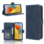 Custodia per telefono in pelle con slot per schede di consistenza al polpaccio, For Honor 70 Lite / X6 4G, For Samsung Galaxy F14 Global, For Samsung Galaxy M14 5G, For Xiaomi 13 Ultra