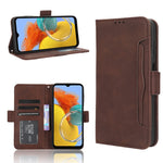 Custodia per telefono in pelle con slot per schede di consistenza al polpaccio, For Honor 70 Lite / X6 4G, For Samsung Galaxy F14 Global, For Samsung Galaxy M14 5G, For Xiaomi 13 Ultra