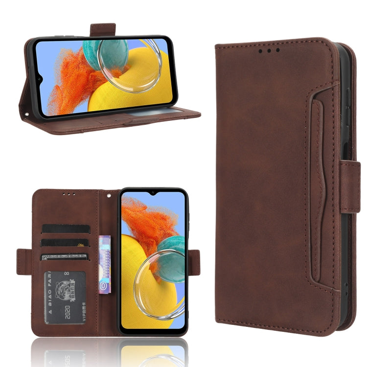 Custodia per telefono in pelle con slot per schede di consistenza al polpaccio, For Honor 70 Lite / X6 4G, For Samsung Galaxy F14 Global, For Samsung Galaxy M14 5G, For Xiaomi 13 Ultra