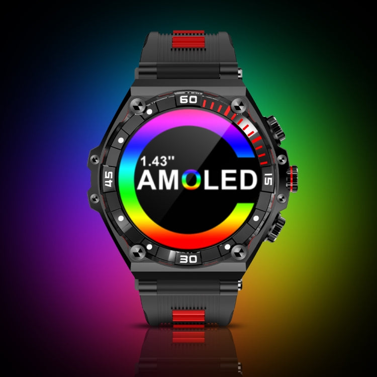 CT18 Smart Watch con schermo AMOLED da 1,43 pollici supporta chiamate Bluetooth/rilevamento di ossigeno nel sangue