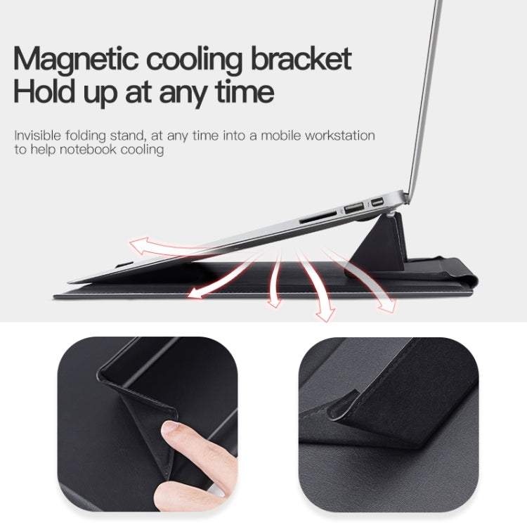 Borsa interna per cuciture con supporto magnetico universale per laptop, 13-14 inch, 15-16 inch