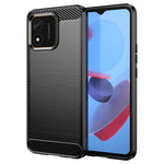Custodia per telefono in TPU con trama spazzolata in fibra di carbonio, For Honor X5 4G, For OnePlus Ace 2V, For Samsung Galaxy M54 5G