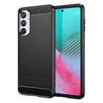 Custodia per telefono in TPU con trama spazzolata in fibra di carbonio, For Honor X5 4G, For OnePlus Ace 2V, For Samsung Galaxy M54 5G