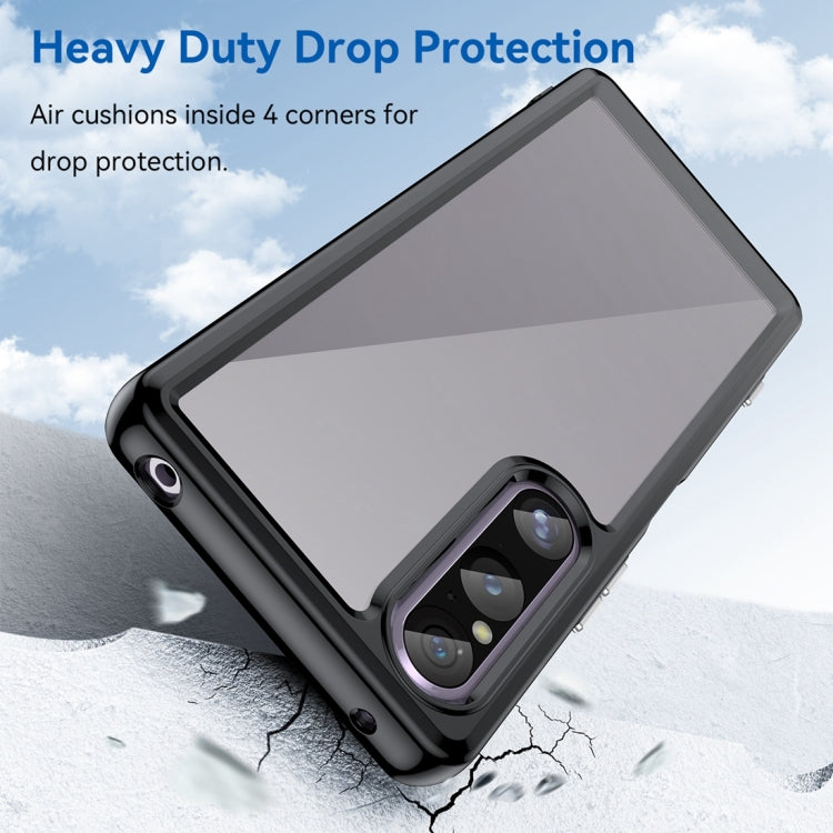 Custodia per telefono in acrilico + TPU serie colorata, For Sony Xperia 1 V, For Samsung Galaxy M54 5G