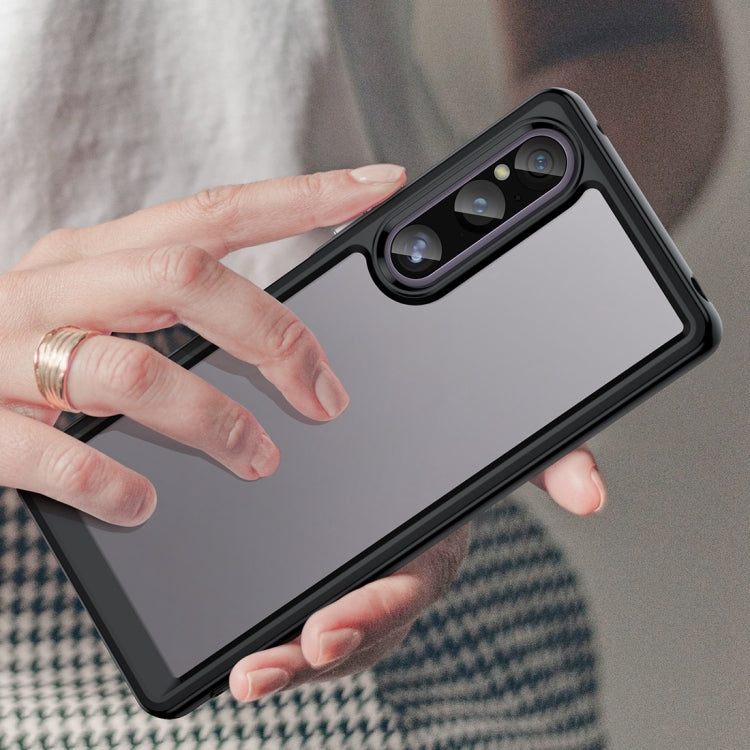 Custodia per telefono in acrilico + TPU serie colorata, For Sony Xperia 1 V, For Samsung Galaxy M54 5G